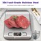 Food Kitchen Scale, Digital Grams and Ounces for Weight Loss, Baking, Cooking, Keto and Meal Prep, LCD Display, Medium, 304 Stainless Steel